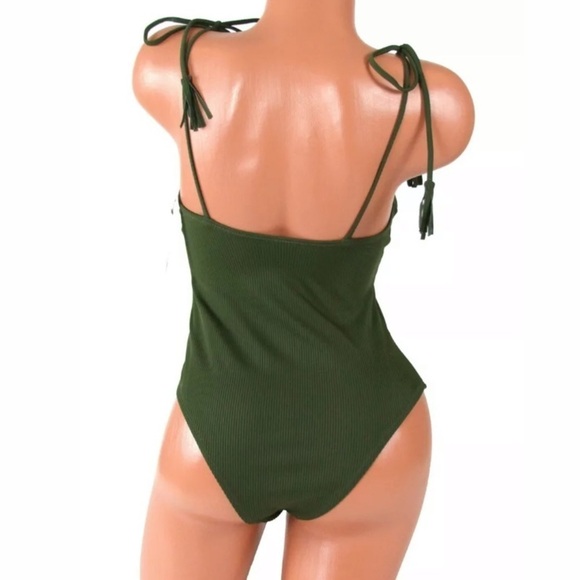CALIFORNIA Waves Ribbed Cheeky One Piece Swimsuit - Picture 3 of 6